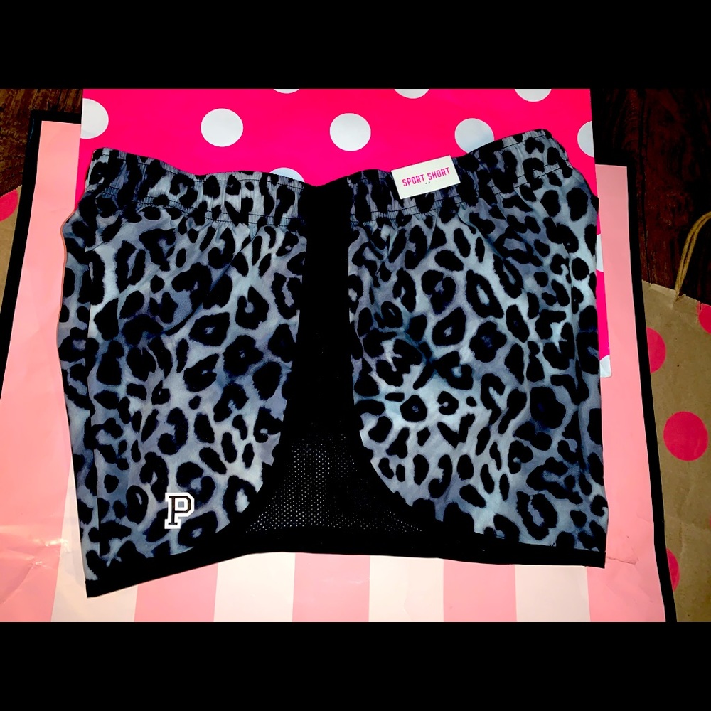 NEW VS PINK size MEDIUM HTF Cheetah Print Short